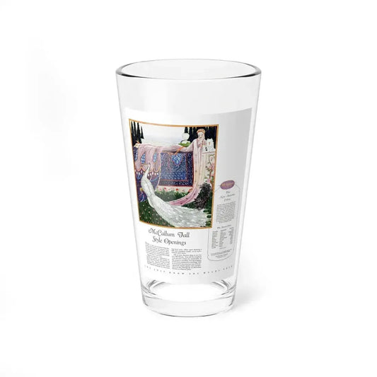 Advertisment for McCallum Hosiery, Harper's Bazaar, October 1926 (Magazine Illustration) Pint Glass 16oz 16oz - Go Mug Yourself