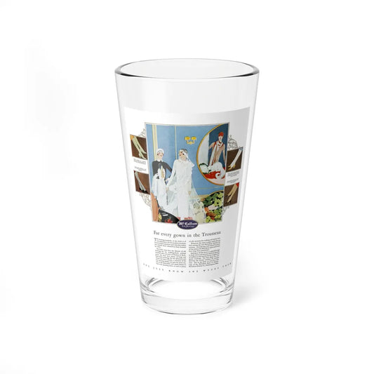 Advertisment for McCallum Hosiery, Harper's Bazaar, June 1926 (Magazine Illustration) Pint Glass 16oz-16oz-Go Mug Yourself