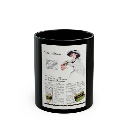 Advertisment for Palmolive, Vogue, June 15, 1912 (1) - Black Coffee Mug 11oz - Go Mug Yourself