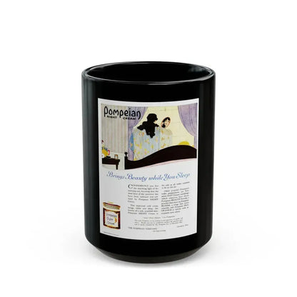 Advertisment for Pompeian, Harper's Bazaar, November 1920 - Black Coffee Mug 15oz - Go Mug Yourself