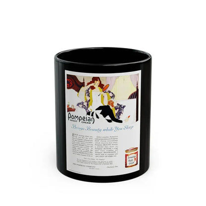 Advertisment for Pompeian, Harper's Bazaar, October 1920 - Black Coffee Mug 11oz - Go Mug Yourself