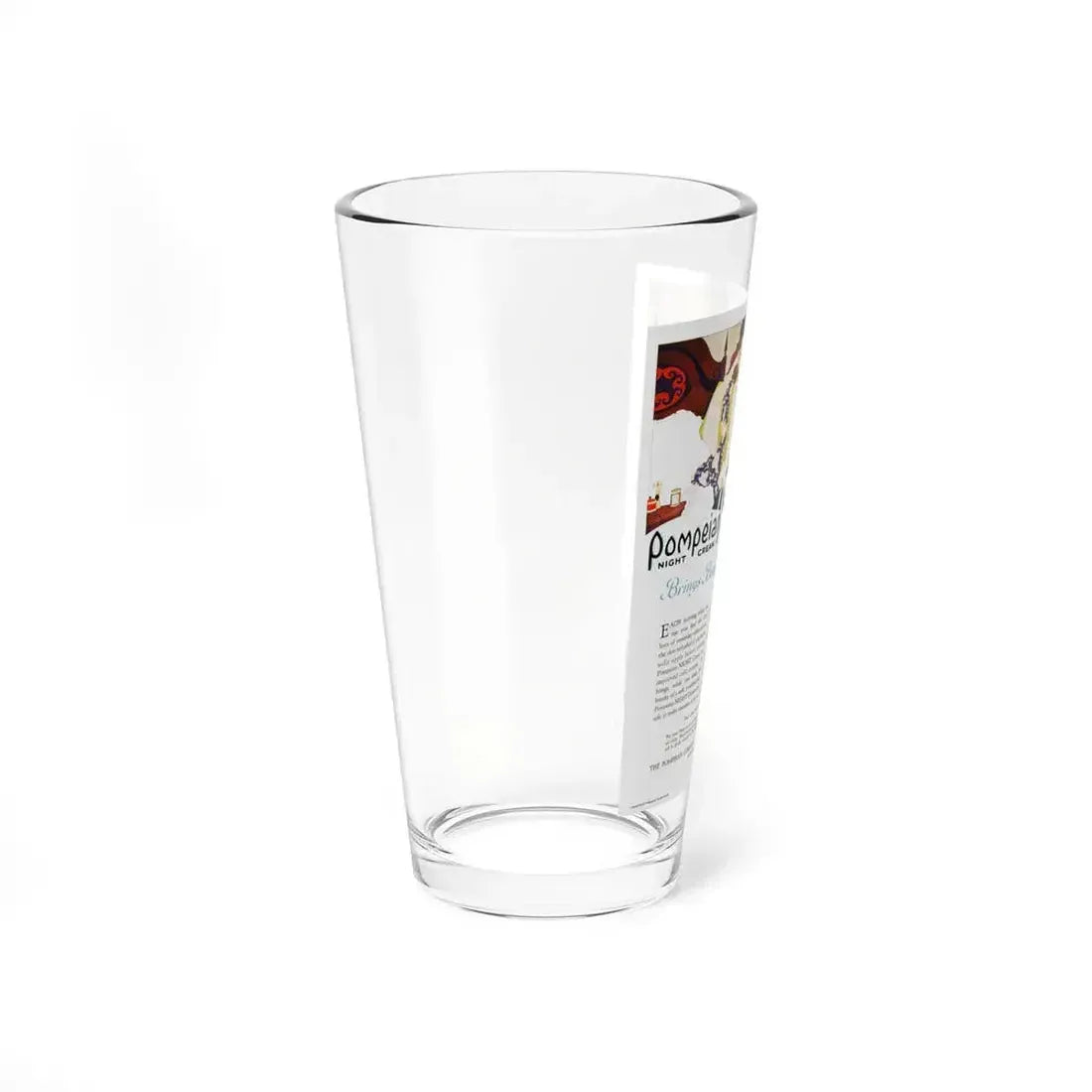 Advertisment for Pompeian, Harper's Bazaar, October 1920 (Magazine Illustration) Pint Glass 16oz - Go Mug Yourself