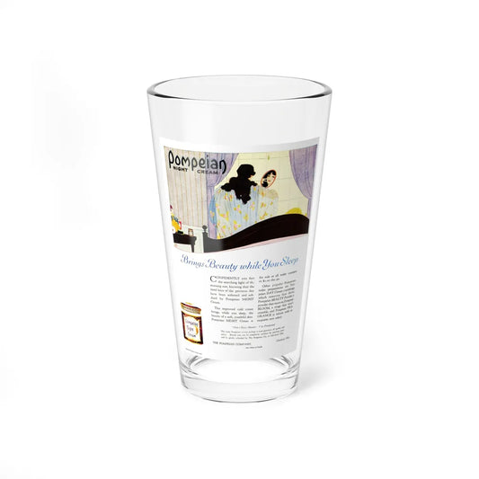 Advertisment for Pompeian, Harper's Bazaar, November 1920 (Magazine Illustration) Pint Glass 16oz-16oz-Go Mug Yourself