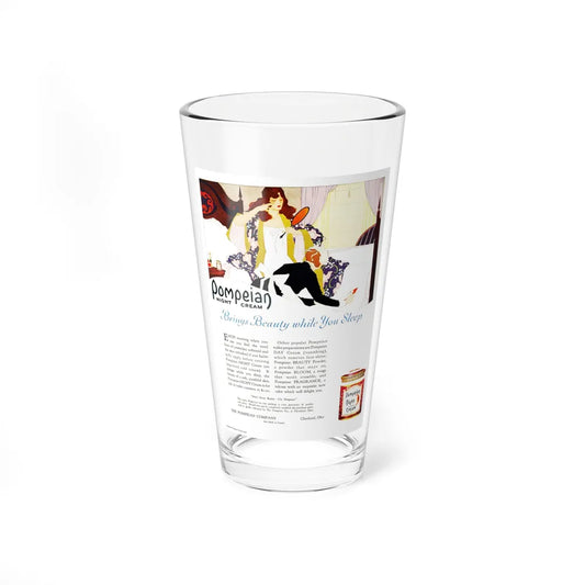 Advertisment for Pompeian, Harper's Bazaar, October 1920 (Magazine Illustration) Pint Glass 16oz-16oz-Go Mug Yourself