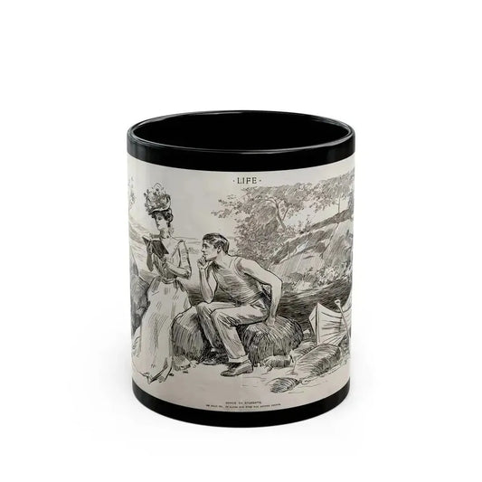 Advice to Students, Life magazine, July 12, 1900 - Black Coffee Mug 11oz - Go Mug Yourself