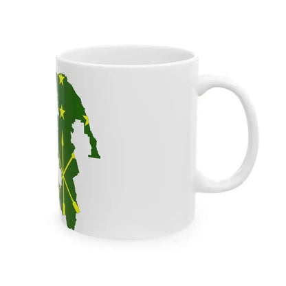 Adygea-Flagmap (Russia) White Coffee Mug - Go Mug Yourself