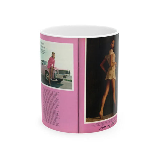 Victoria Vetri #161 - Victoria as Angela Dorian from Playboy Spread in May 1968 (Vintage Female Icon) White Coffee Mug-11oz-Go Mug Yourself