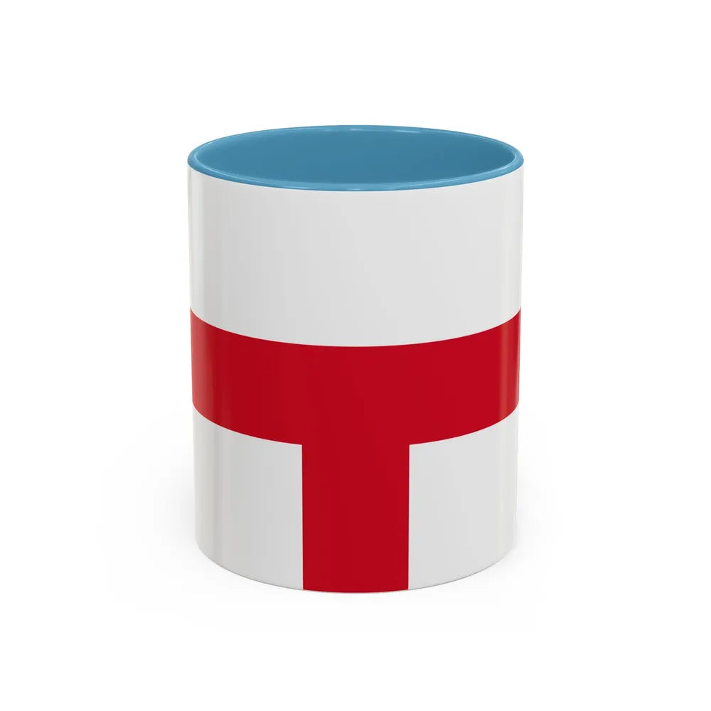 Flag of Kirkop Malta - Accent Coffee Mug-11oz-Light Blue-Go Mug Yourself