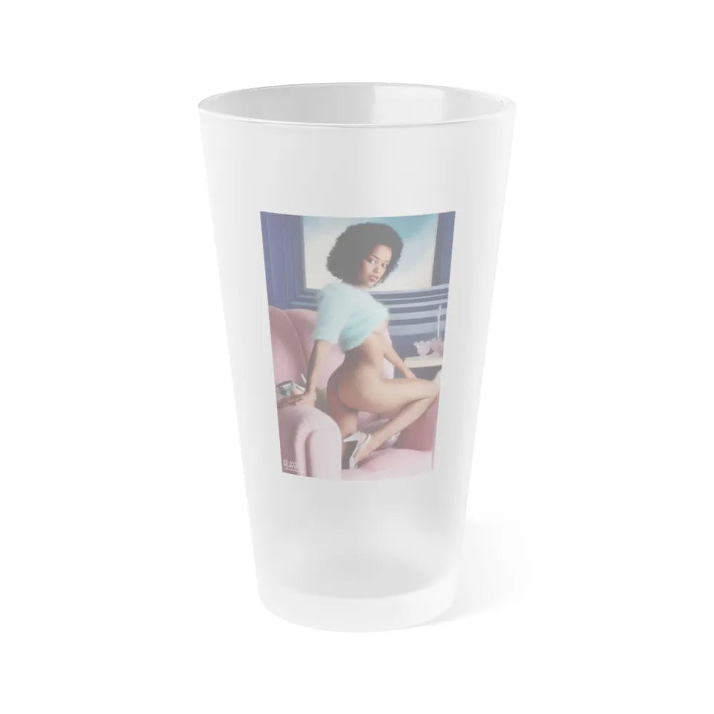 Ola Ray #115 (Vintage Female Icon) Frosted Pint 16oz-16oz-Frosted-Go Mug Yourself