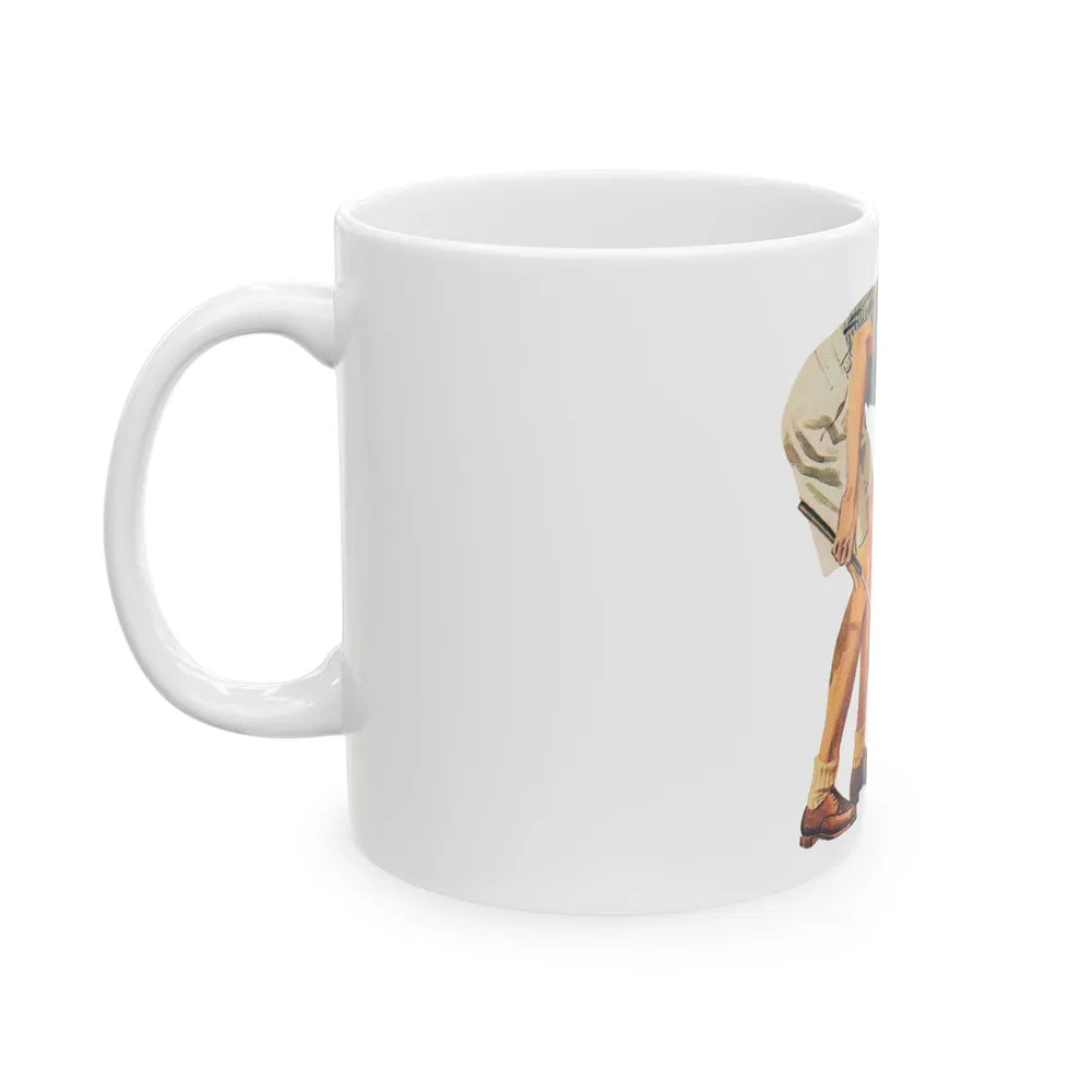 Fashion Illustration, Esquire magazine, 1949 (4) - White Coffee Mug-Go Mug Yourself