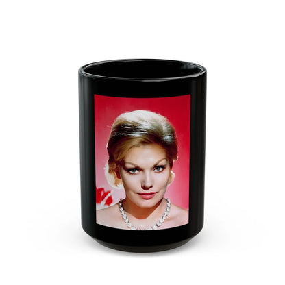 Kim Novak #336 (Vintage Female Icon) Black Coffee Mug-15oz-Go Mug Yourself