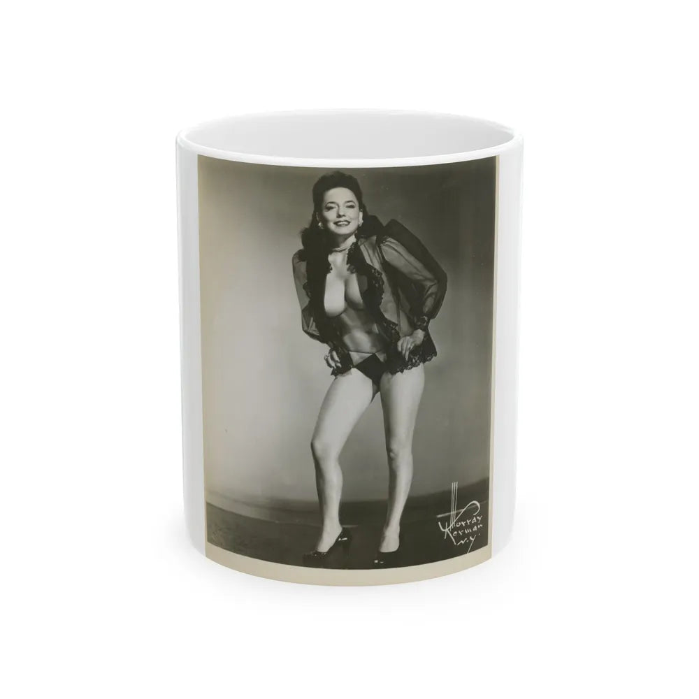 Evelyn West #09 (Vintage Female Icon) White Coffee Mug-11oz-Go Mug Yourself