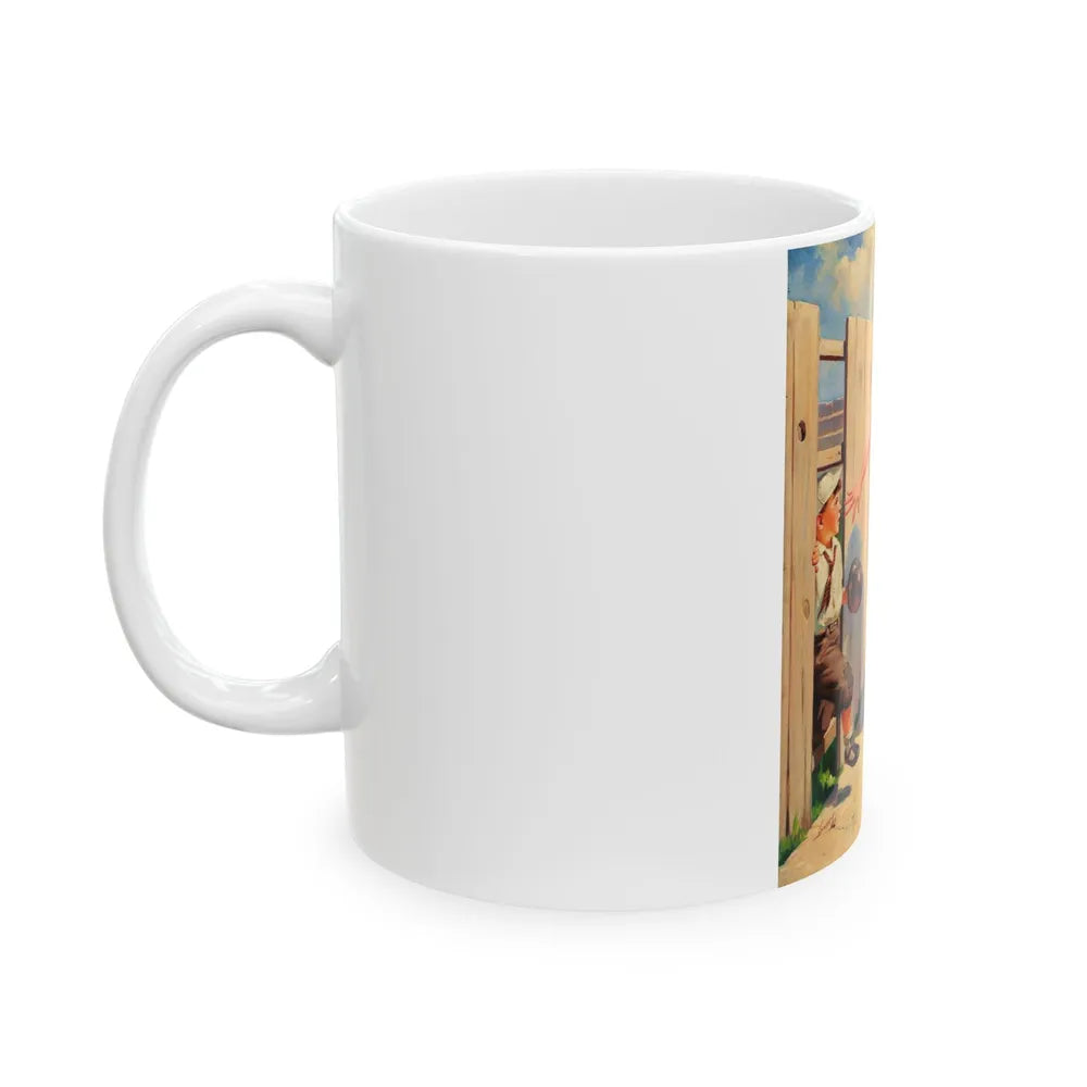 Car Approaching, 1939 - White Coffee Mug-Go Mug Yourself