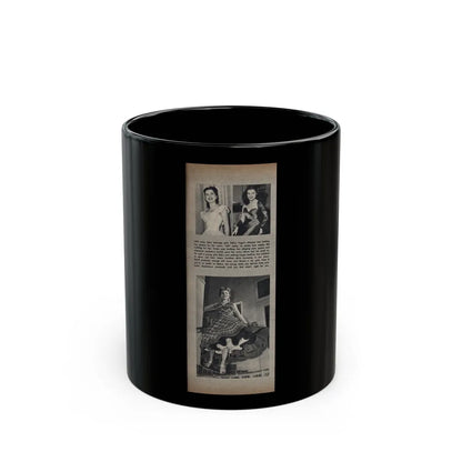 Debra Paget #174 (Vintage Female Icon) Black Coffee Mug-11oz-Go Mug Yourself