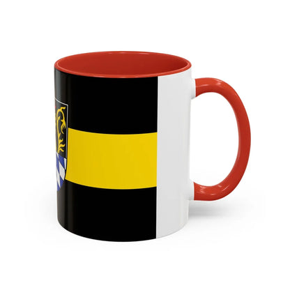 Flag of Amberg Germany - Accent Coffee Mug-Go Mug Yourself