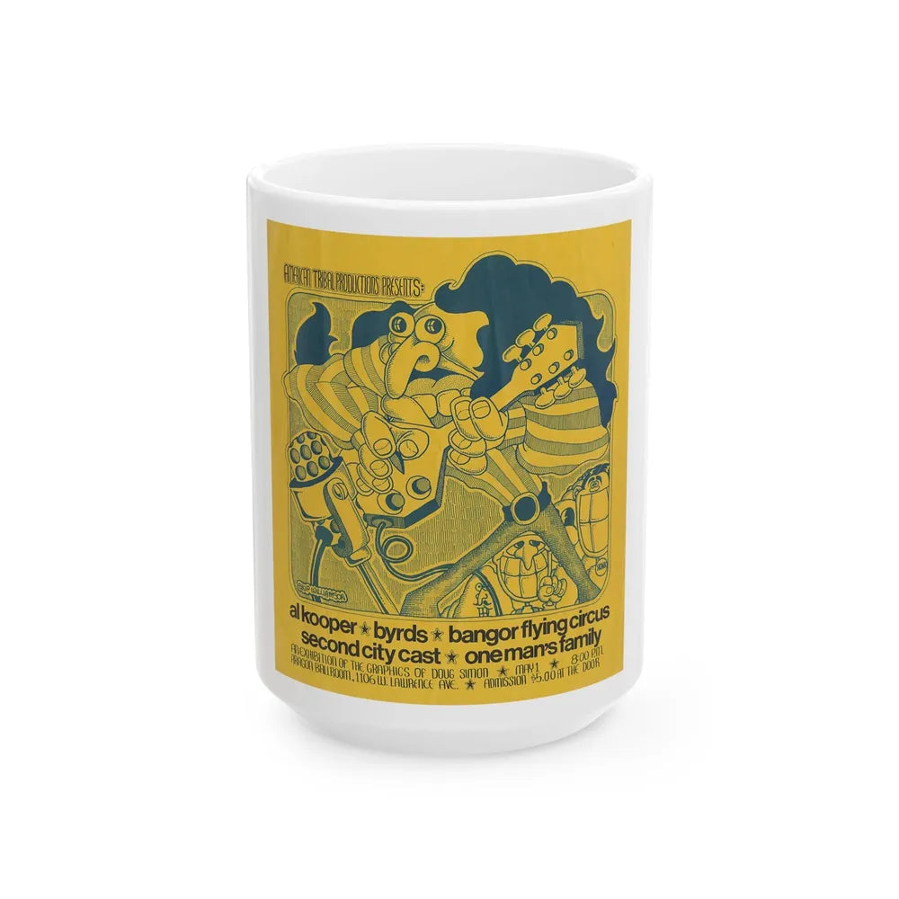 skip williamson 1970 (Music Poster) White Coffee Mug-15oz-Go Mug Yourself