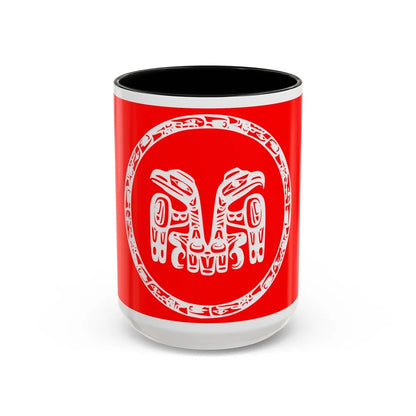 Haida Flag - Accent Coffee Mug-15oz-Black-Go Mug Yourself