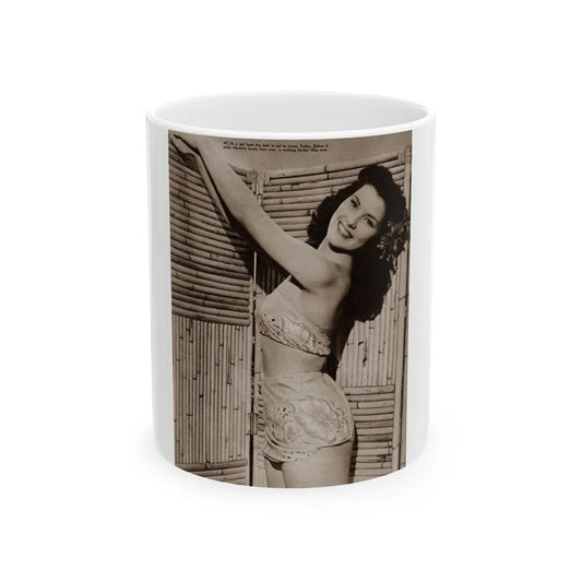 Debra Paget #656 - Bird Of Paradise '51 1 (Vintage Female Icon) White Coffee Mug-11oz-Go Mug Yourself