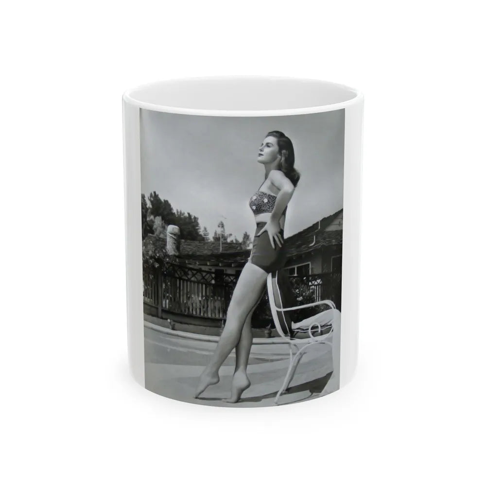 Elaine Stewart #122 (Vintage Female Icon) White Coffee Mug-11oz-Go Mug Yourself