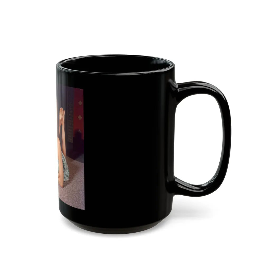 Julie Newmar #419 (Vintage Female Icon) Black Coffee Mug-Go Mug Yourself