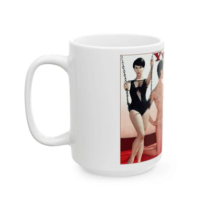 Yvonne Craig #85 - Collage Wallpaper (Vintage Female Icon) White Coffee Mug-Go Mug Yourself