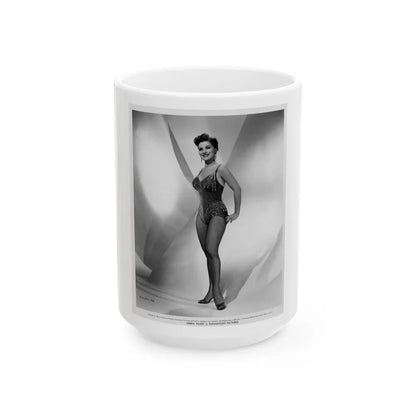 Debra Paget #350 (Vintage Female Icon) White Coffee Mug-15oz-Go Mug Yourself