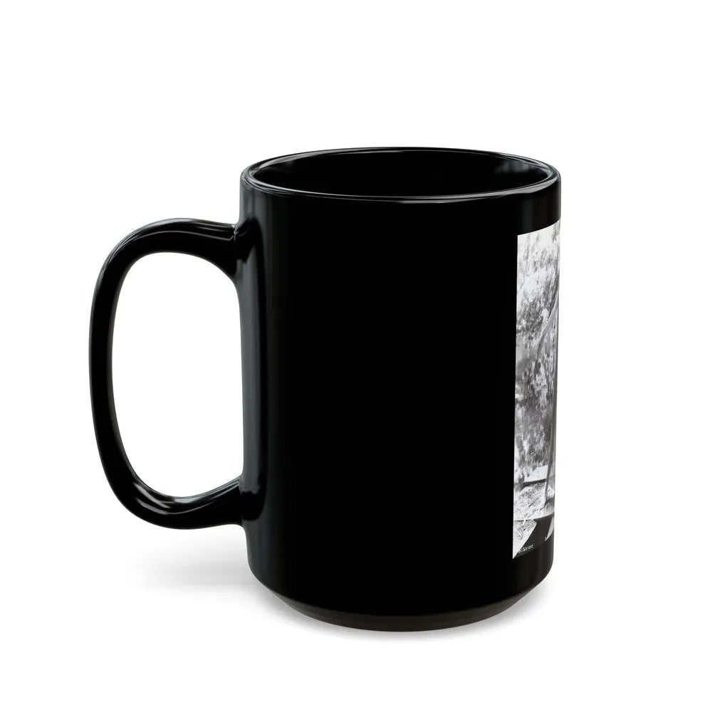 Julie Newmar #329 (Vintage Female Icon) Black Coffee Mug-Go Mug Yourself