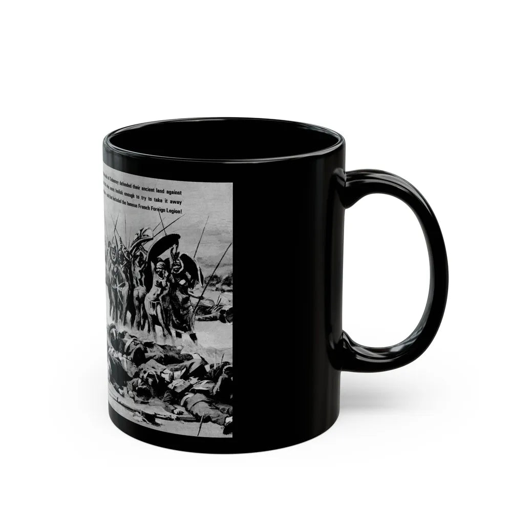 Give A Dame A Gun And She's A Killer, Real Men, February 1971 - Black Coffee Mug-Go Mug Yourself