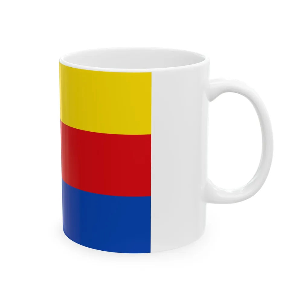 Flag of North Holland Netherlands - White Coffee Mug-Go Mug Yourself