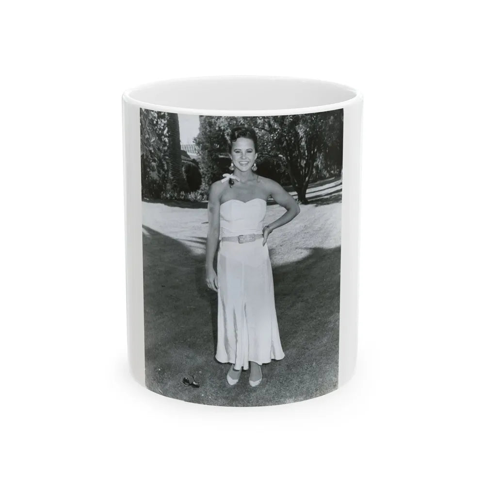 Linda Blair #285 (Vintage Female Icon) White Coffee Mug-11oz-Go Mug Yourself