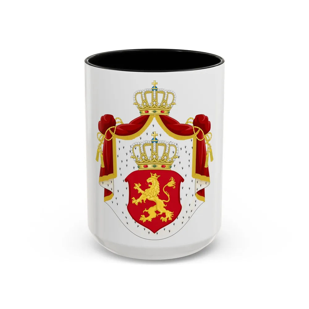 State Achievement of Bulgaria 1878 - Accent Coffee Mug-15oz-Black-Go Mug Yourself