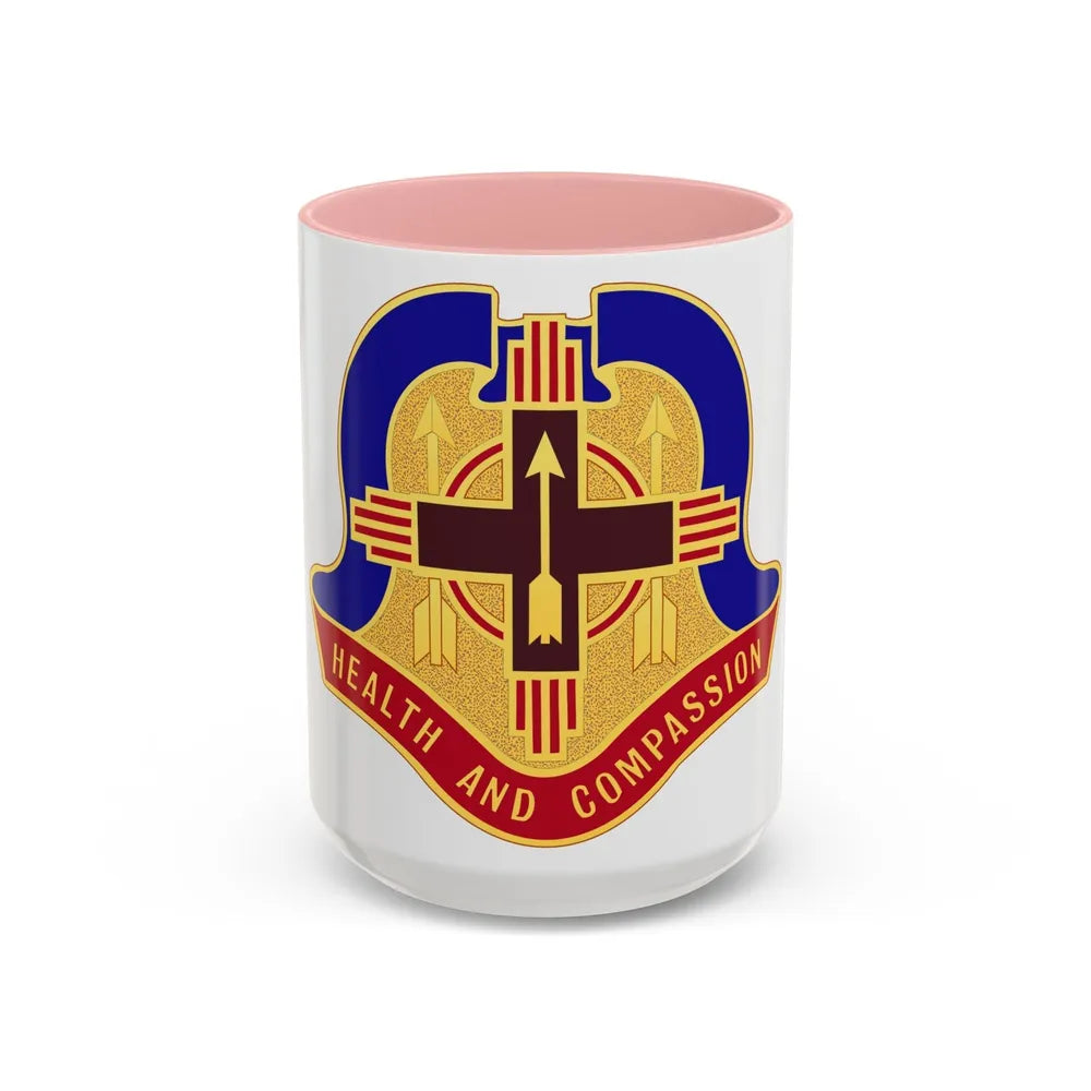 Hospital Sandia Base (U.S. Army) Accent Coffee Mug-15oz-Pink-Go Mug Yourself