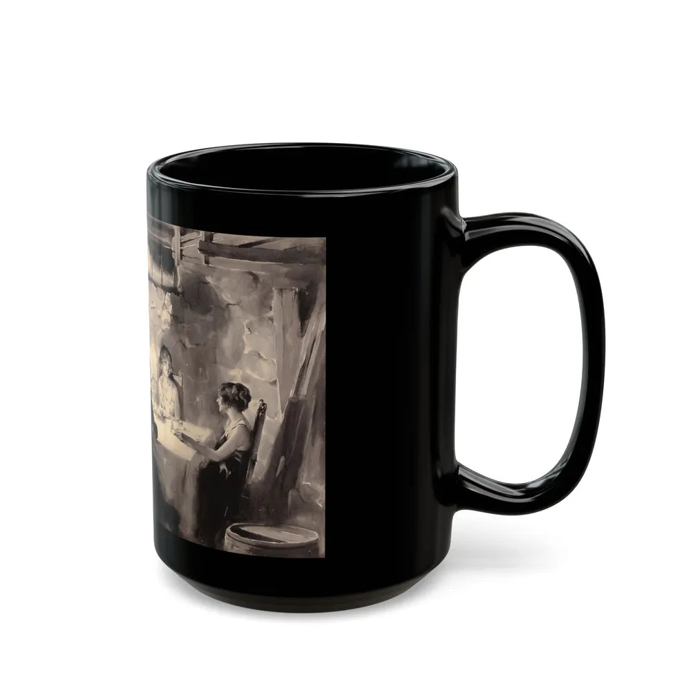 Candlelight Dinner - Black Coffee Mug-Go Mug Yourself