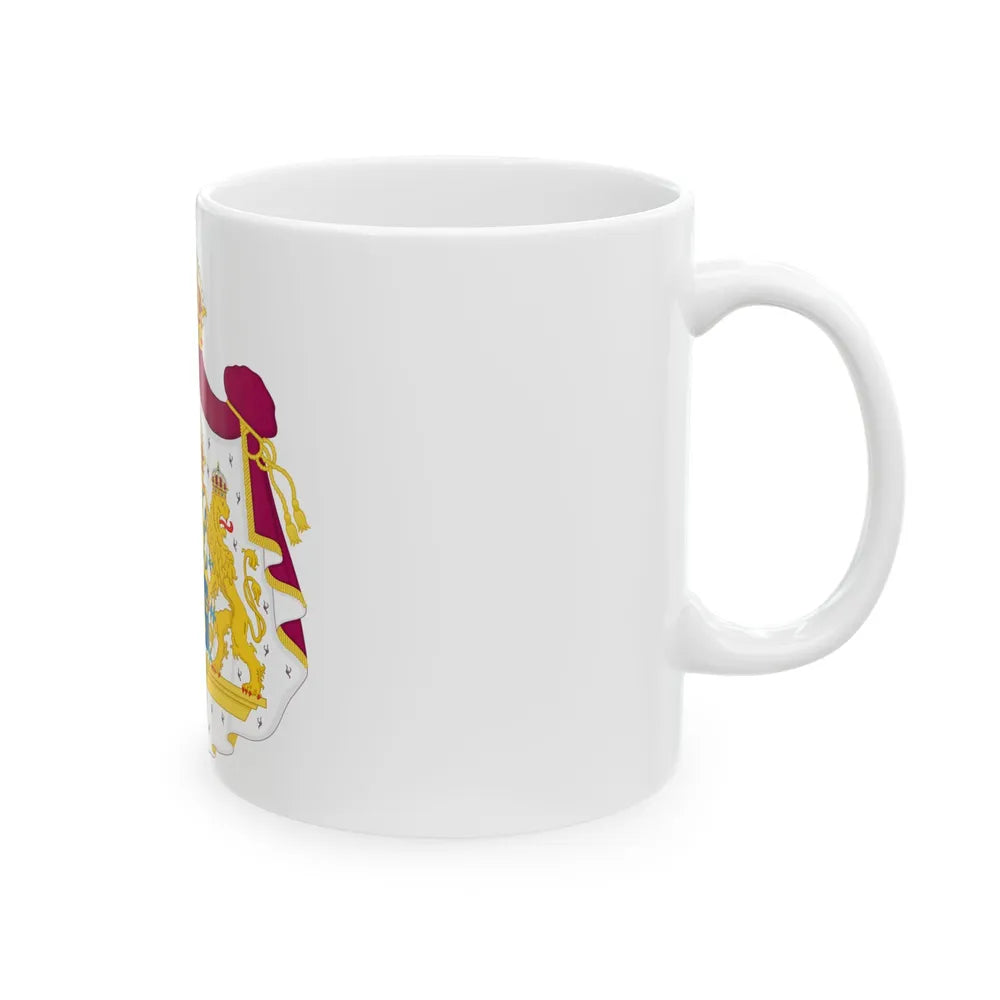 Great coat of arms of Sweden - White Coffee Mug-Go Mug Yourself