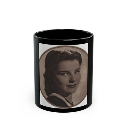 Debra Paget #512 - Magazine Clipping B&W Portrair Framed Photo from late 40's (Vintage Female Icon) Black Coffee Mug-11oz-Go Mug Yourself