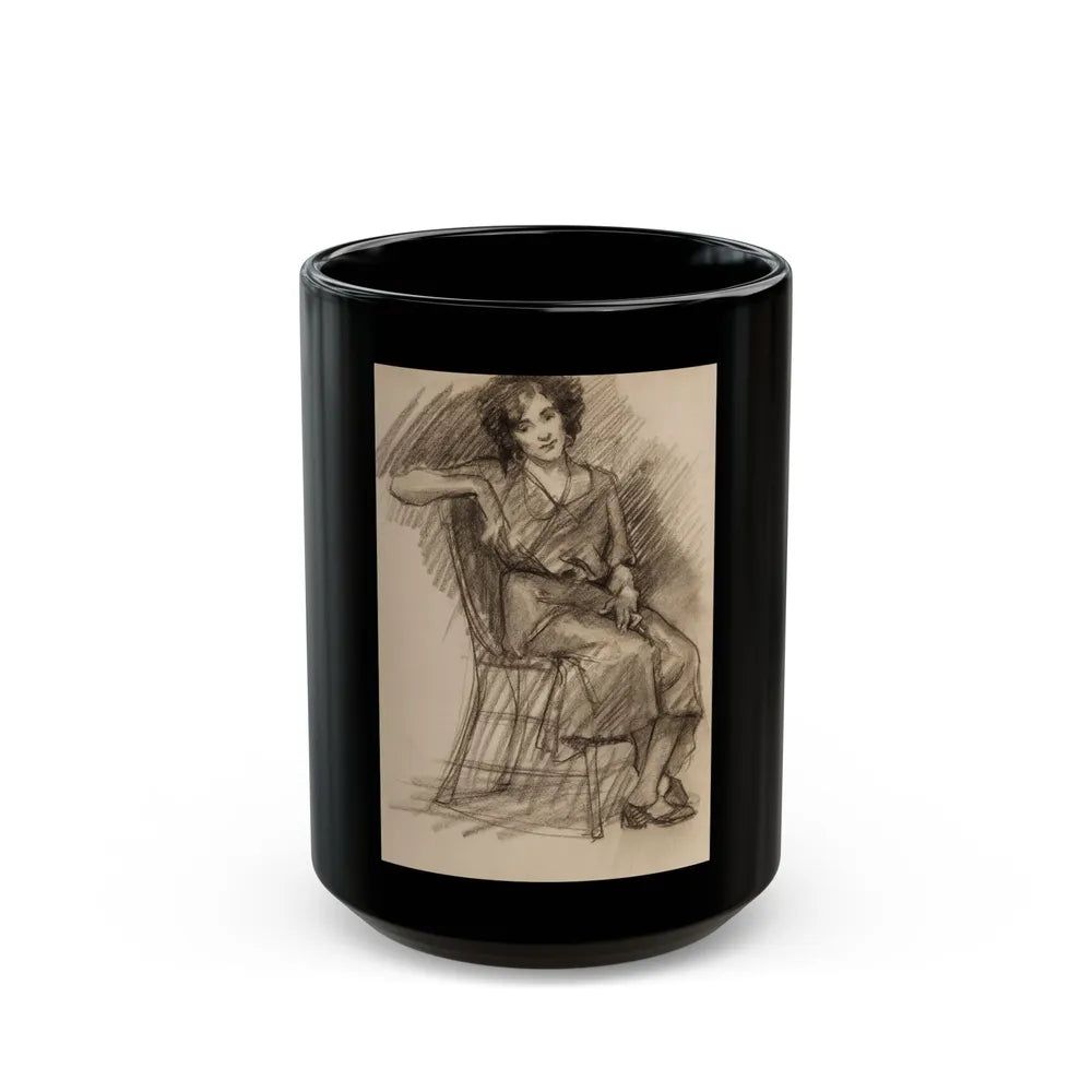 Female figure studies (2) - Black Coffee Mug-15oz-Go Mug Yourself