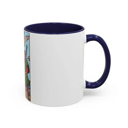 The 5 of Swords (Tarot Card) Accent Coffee Mug-Go Mug Yourself