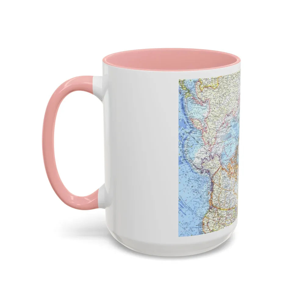 Top Of The World (1965) (Map) Accent Coffee Mug-Go Mug Yourself