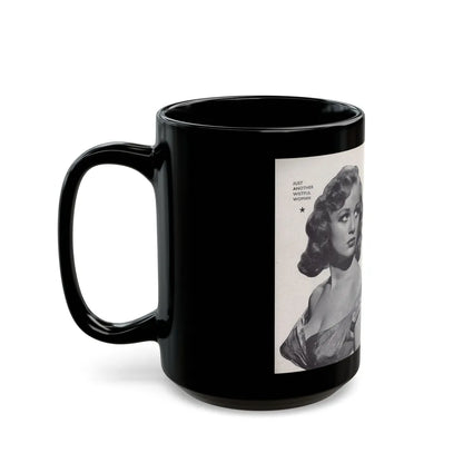 Norma Sykes #150 - 66 PHOTOGRAPHS OF Sabrina U.K. Pocket Mag. Pages 30 & 31 (Vintage Female Icon) Black Coffee Mug-Go Mug Yourself