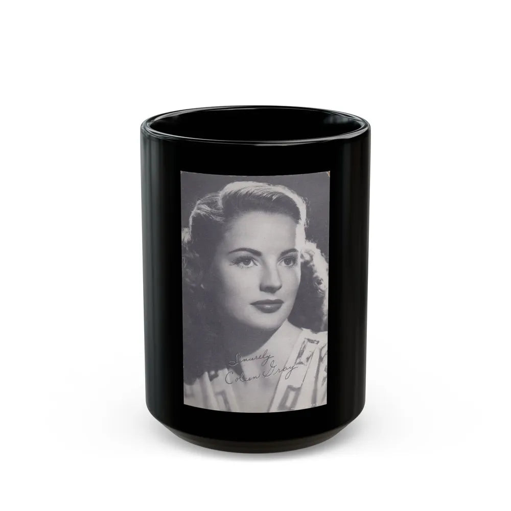 Coleen Gray #93 (Vintage Female Icon) Black Coffee Mug-15oz-Go Mug Yourself