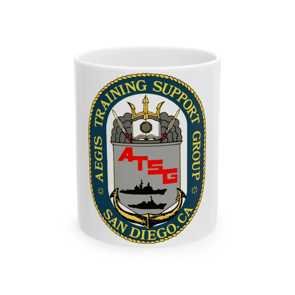 AEGIS Training Support Grp San Diego (U.S. Navy) White Coffee Mug-11oz-Go Mug Yourself