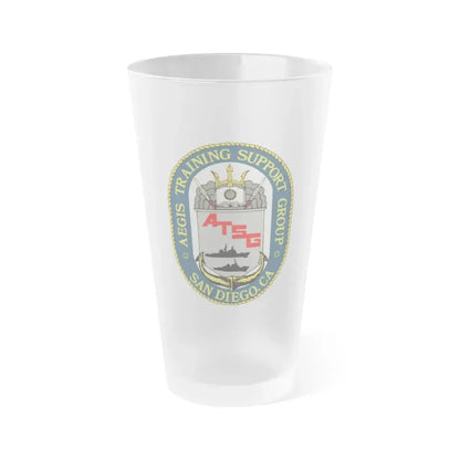 AEGIS Training Support Grp San Diego (U.S. Navy) Frosted Pint Glass 16oz Default Title - Go Mug Yourself
