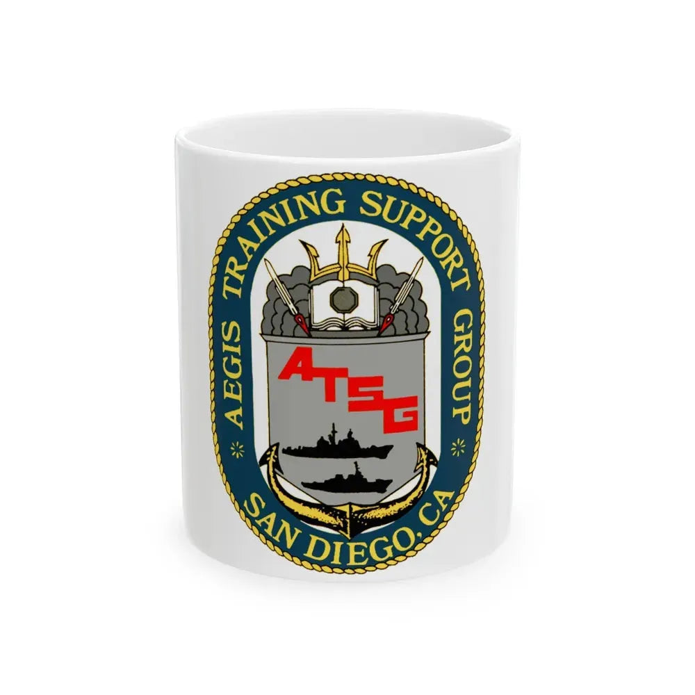AEGIS Training Support Grp San Diego (U.S. Navy) White Coffee Mug 11oz - Go Mug Yourself