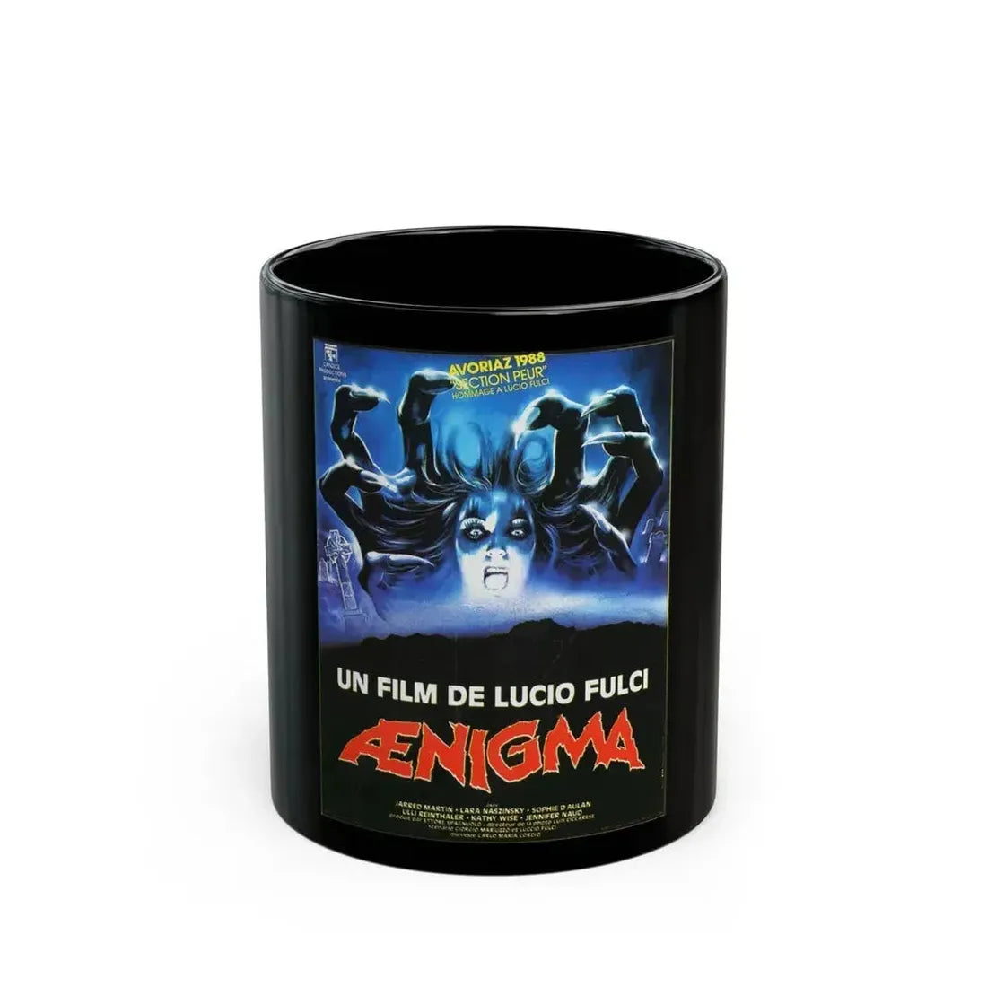 AENIGMA 1987 Movie Poster - Black Coffee Mug 11oz - Go Mug Yourself