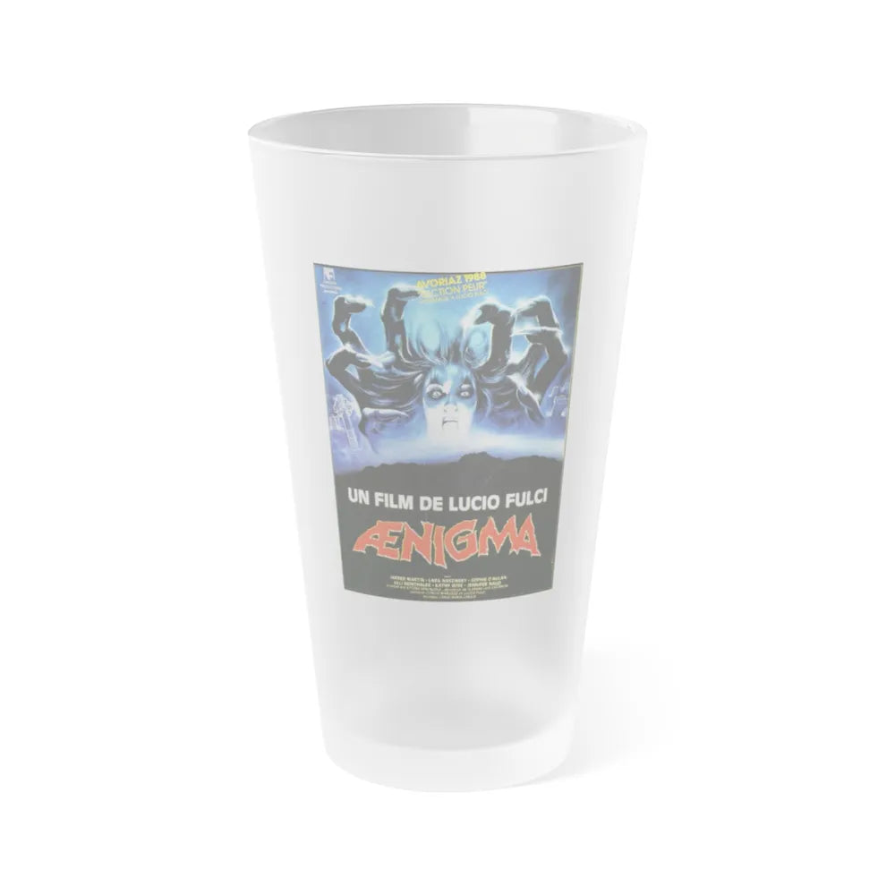 AENIGMA 1987 Movie Poster - Frosted Pint Glass 16oz-Go Mug Yourself