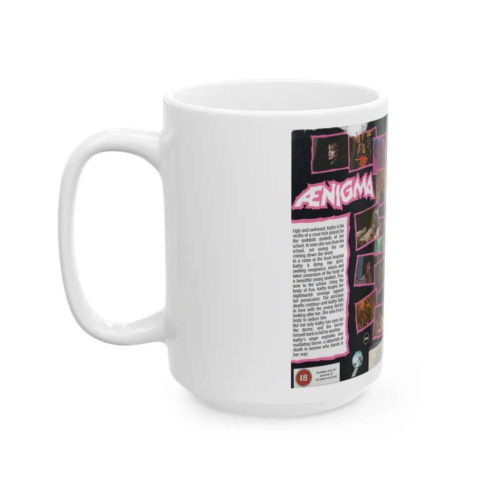 AENIGMA (VHS COVER) - White Coffee Mug-Go Mug Yourself