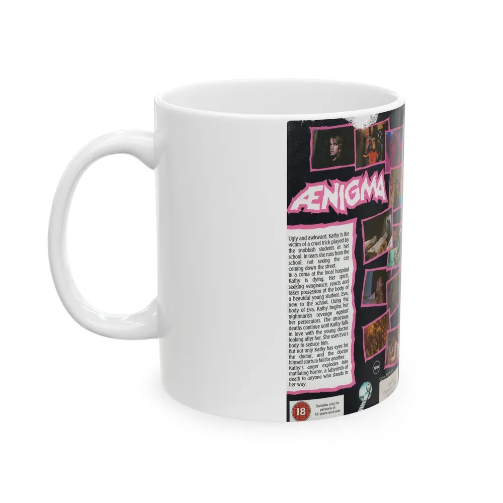 AENIGMA (VHS COVER) - White Coffee Mug-Go Mug Yourself