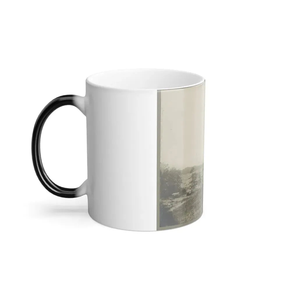 Aerial View of a Camp in the Distance (U.S. Civil War) Color Changing Coffee Mug 11oz - Go Mug Yourself