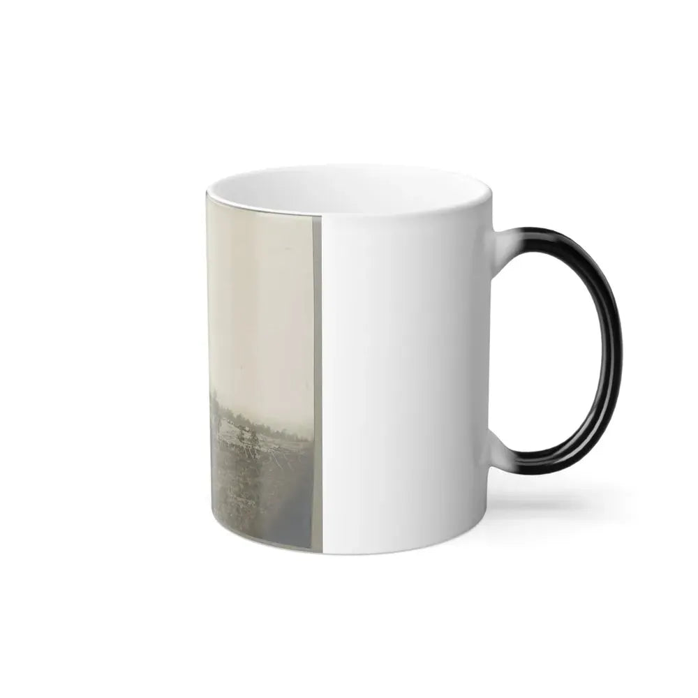 Aerial View of a Camp in the Distance (U.S. Civil War) Color Changing Coffee Mug 11oz - Go Mug Yourself