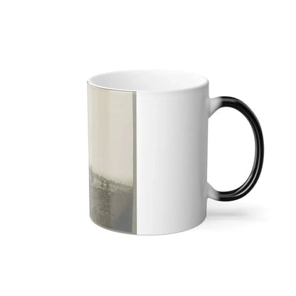 Aerial View of a Camp in the Distance (U.S. Civil War) Color Changing Coffee Mug 11oz - Go Mug Yourself
